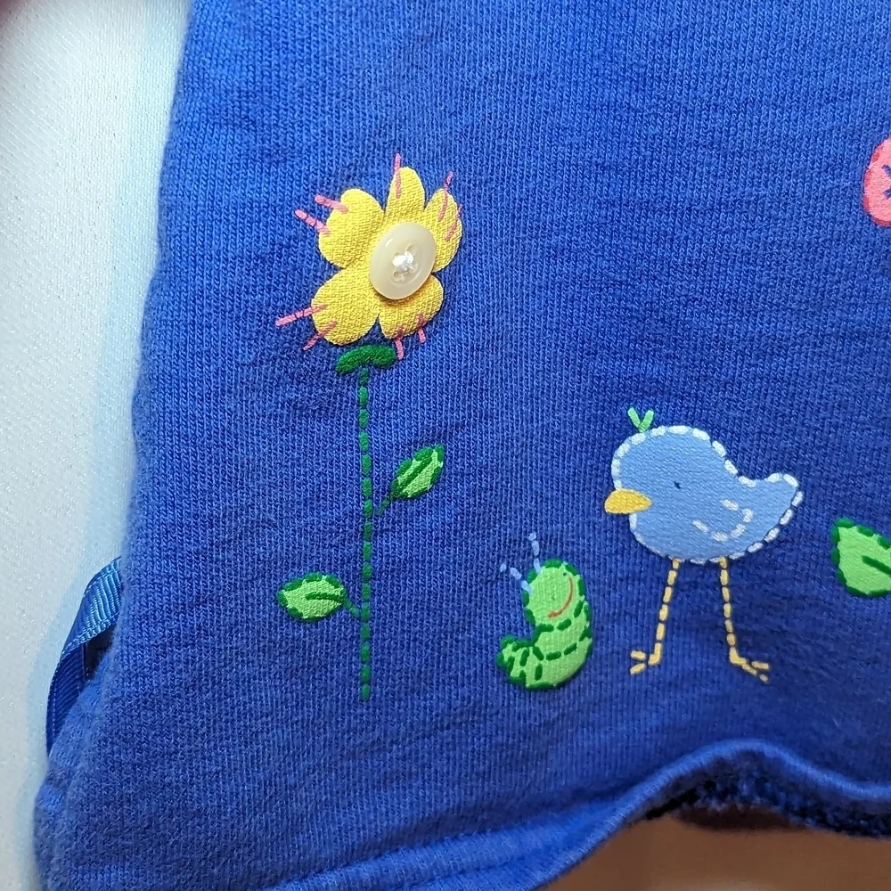 Carter's Blue Long Sleeve Tee with Floral Design